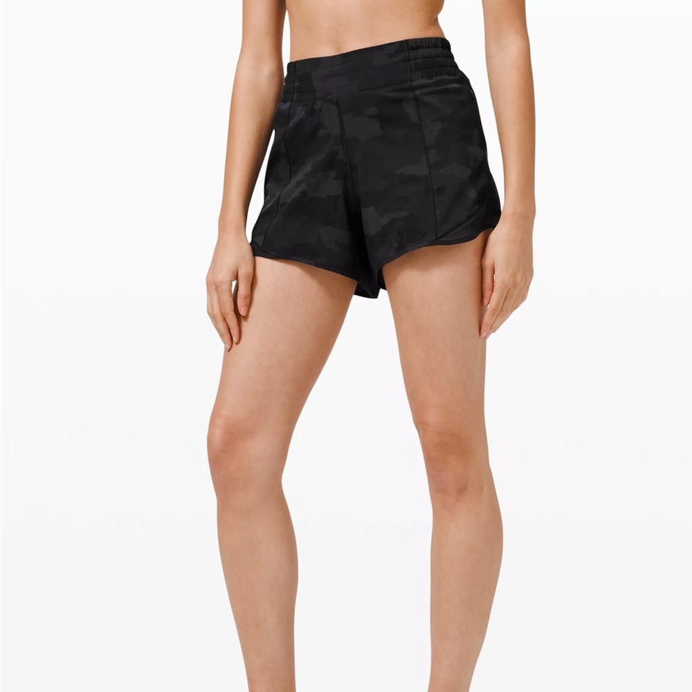 Lululemon Hotty Hot Short *High-Rise Long 4" Heritage 360 Camo